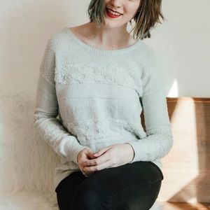 L C  seafoam sweater